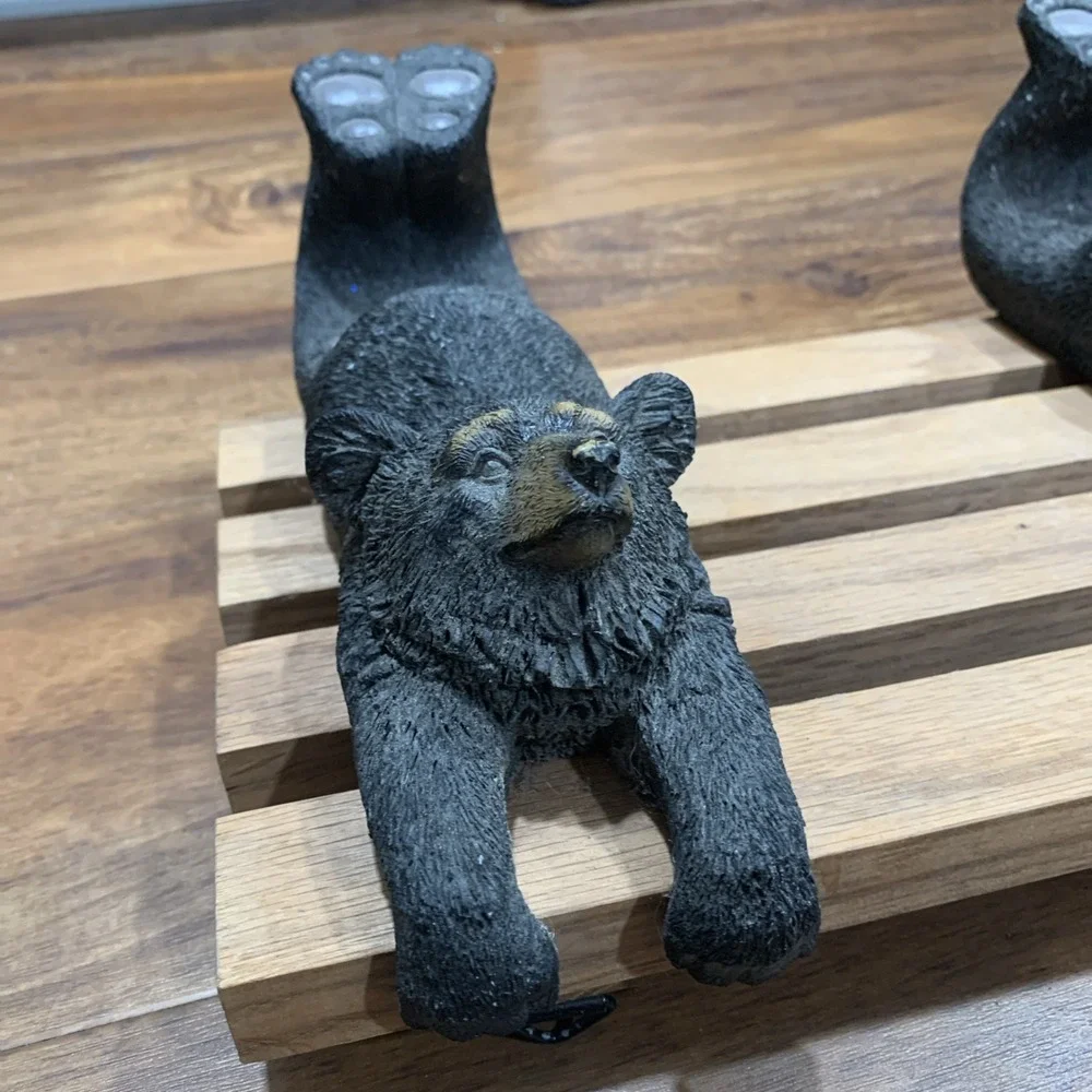 Vintage Style 3 bear Coat Rack Coat Hook Wall Mount Retro piece collectible item